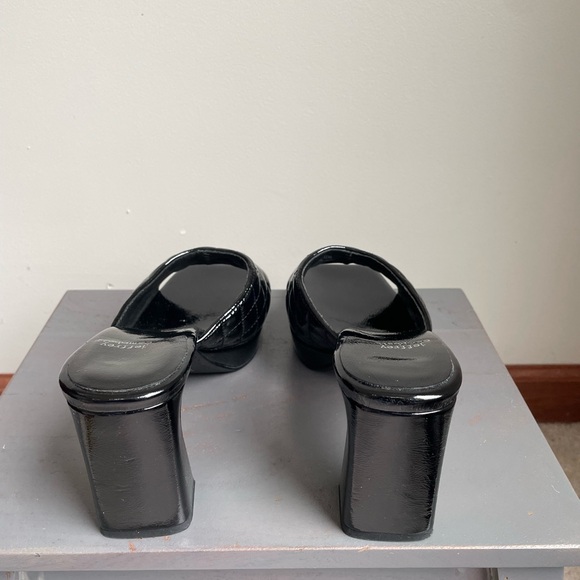 Jeffrey Campbell Black Patent Quilted Mules - Picture 5 of 8